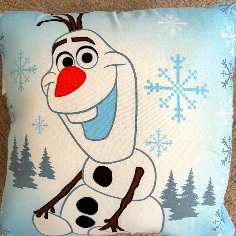 Disney Frozen Olaf Aquatopia Memory Foam Pillow w/ Removable Washable Slipcover